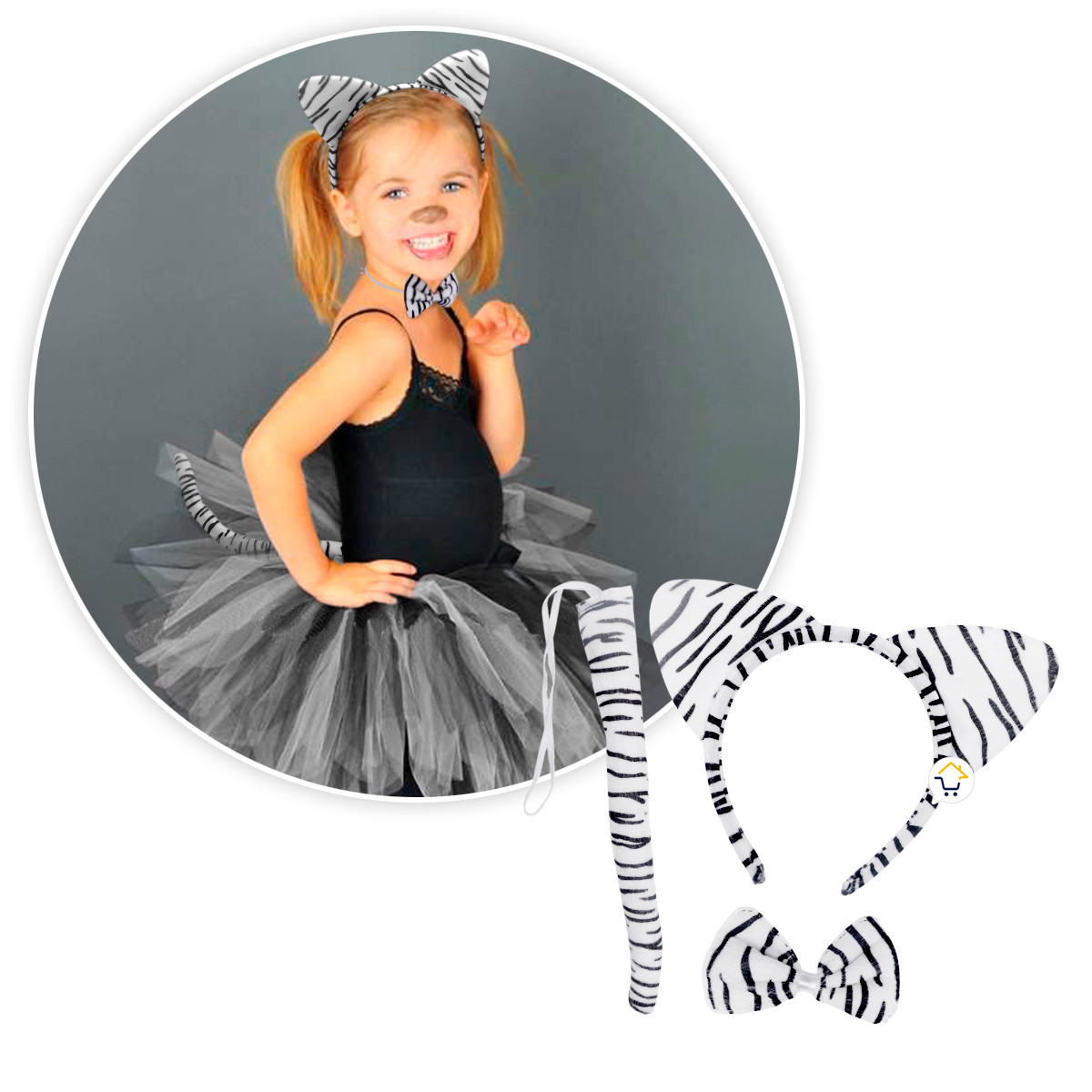 Miniatura 2 de Kit Accesorios Cebra Disfraz OD523